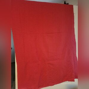 Vintage New Old Stock Cut Yardage Knit Tubing Red Polka Dot 3.5 yds
